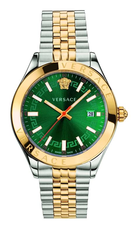 versace stainless steel back water resistant|versace green sunray dial.